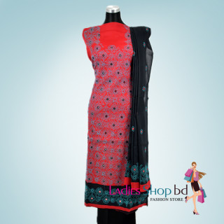 Marron Red Three Piece's Hand Stitch