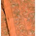Bronze Color Saree Design Hand Stitch Multi Color 