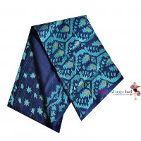 Nevy Blue Color Jamdani Style Cotton Hand Stitch Saree