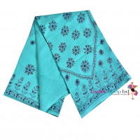 Pest Color Saree Nevy Blue Cotton Hand Stitch Design