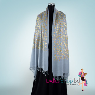 Ash Color Silk Shwal